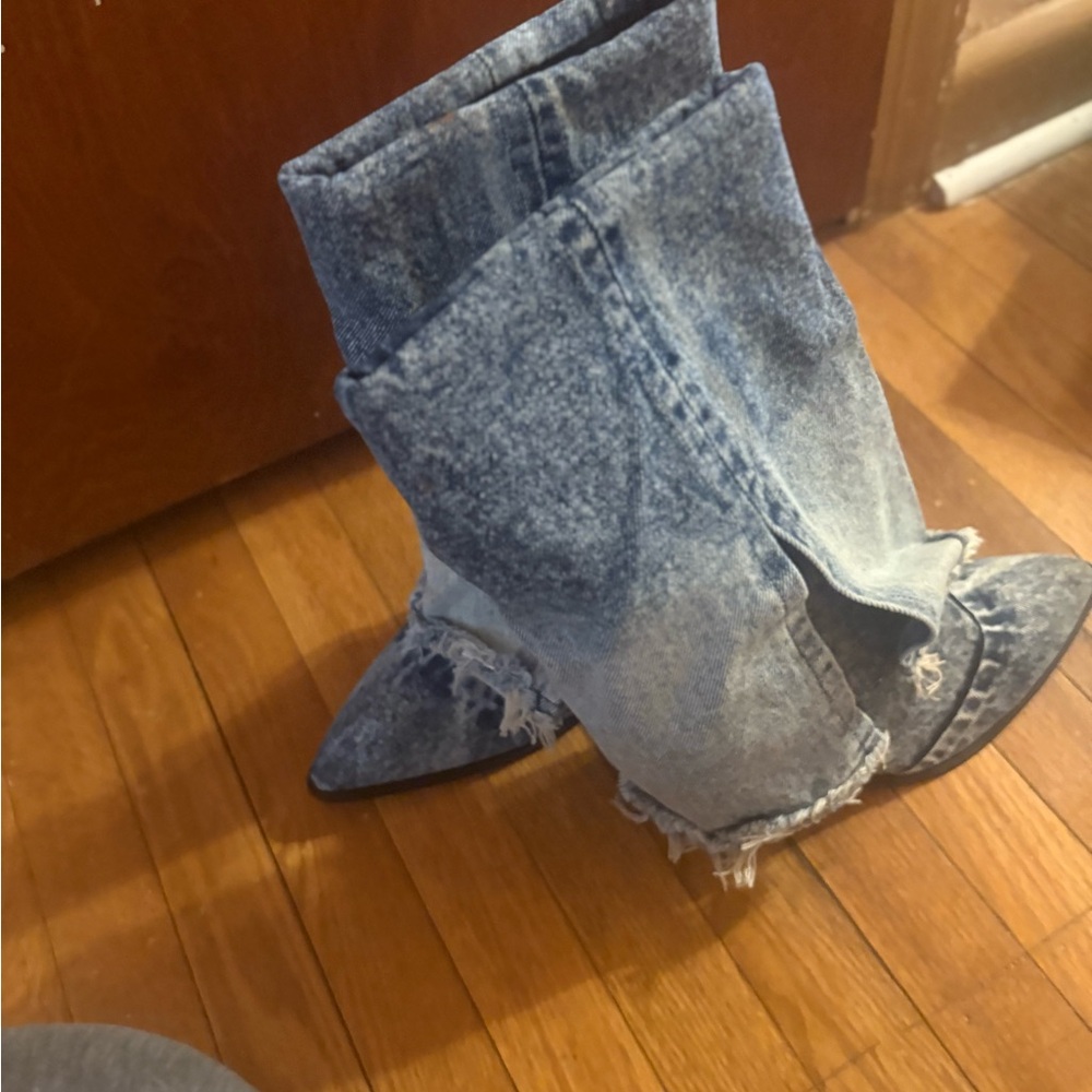Denim Blue cowboy Women's Boots